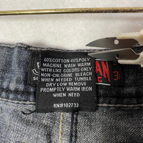 AMERICAN REPUBLIC Vintage Y2K Stonewash Black Jeans Size Mens 36 - Picture 7 of 15